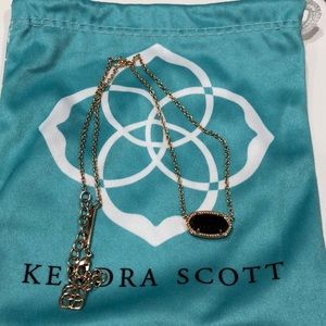 Kendra Scott Rose Gold Black Drusy